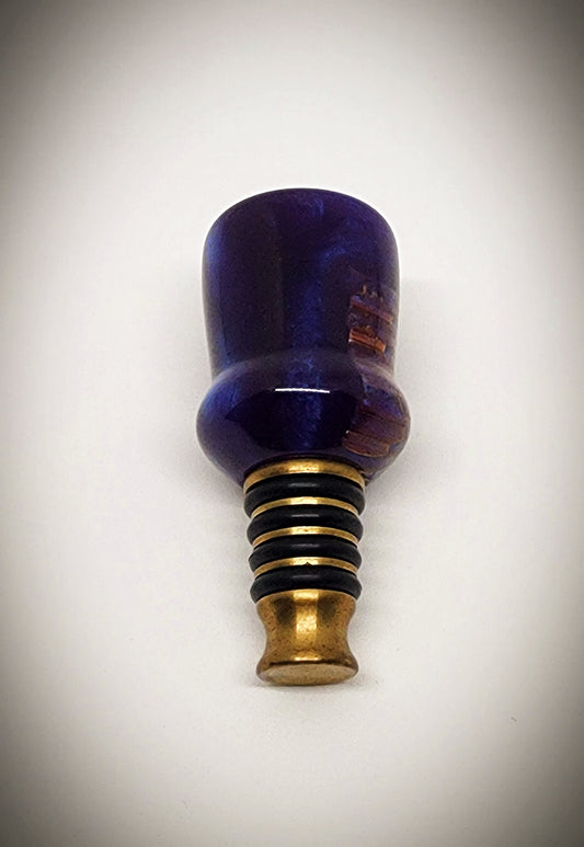 Purple Honeycomb Bottle Stopper