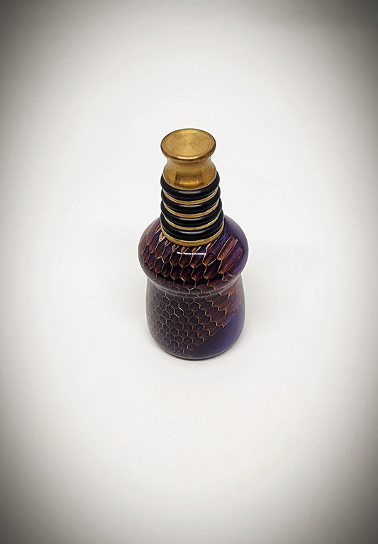 Purple Honeycomb Bottle Stopper